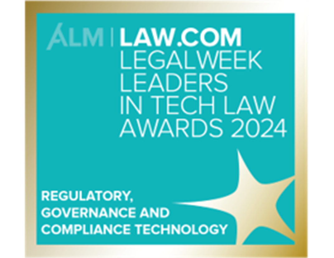 Winner of the <br/> Regulatory, Governance, <br/> & Compliance Technology Awards