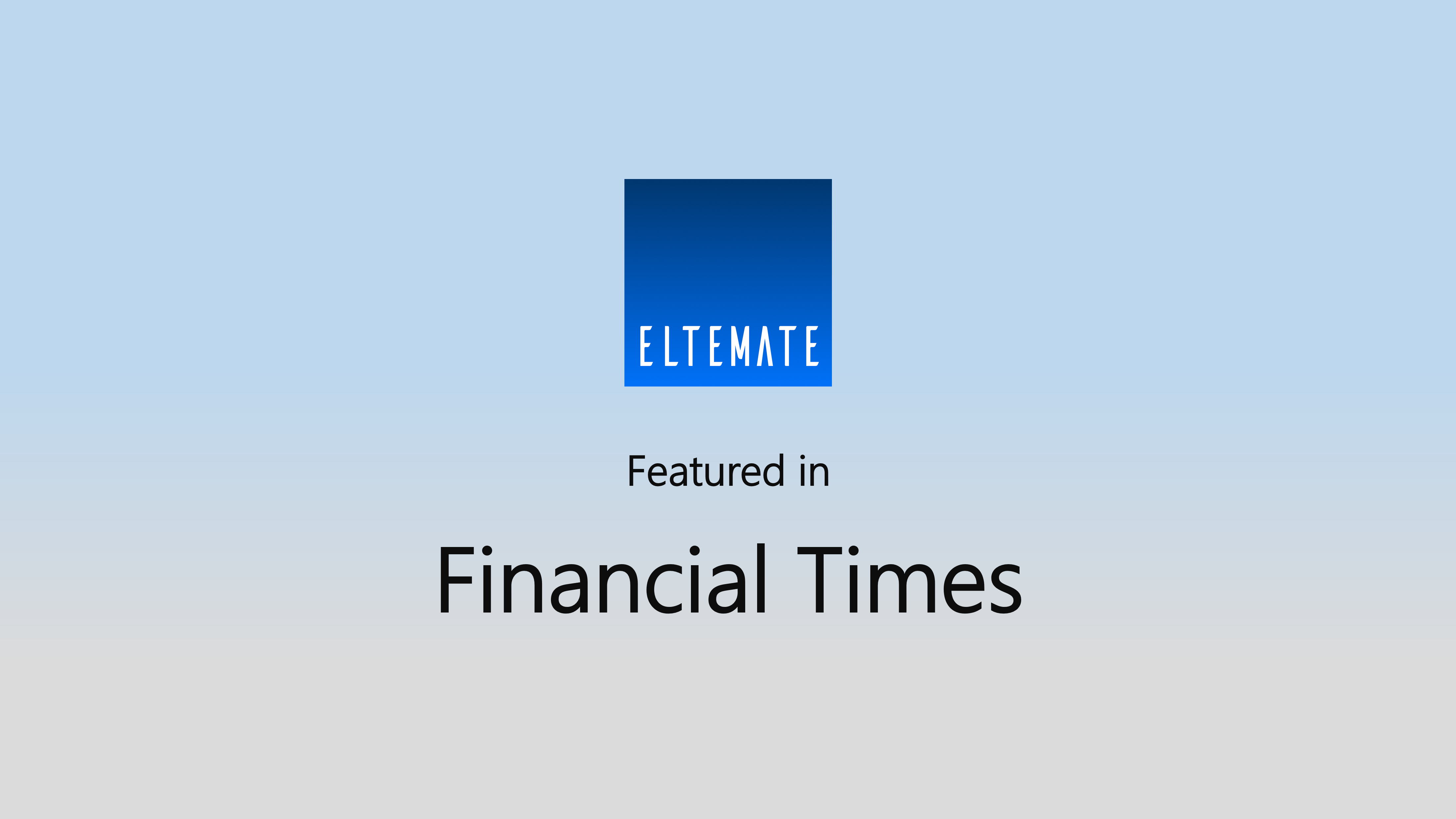 Financial Times features ELTEMATE in legal AI article